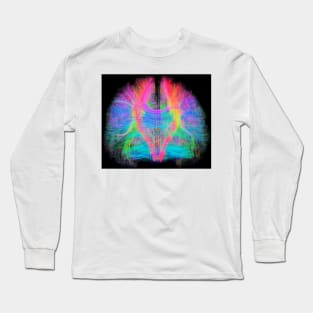 White matter fibres of the human brain (C034/2035) Long Sleeve T-Shirt